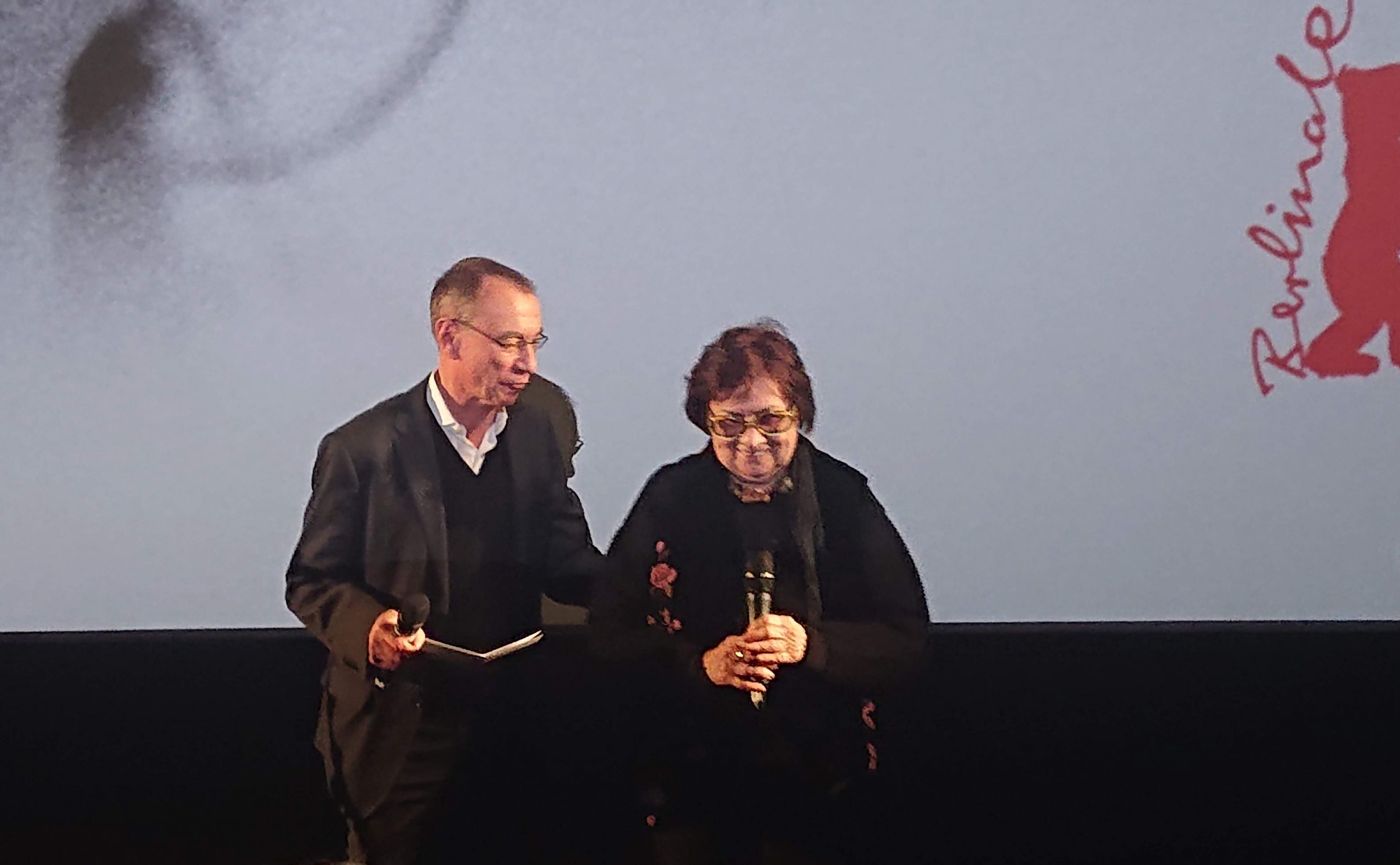 Márta Mészáros before the screening of Adoption